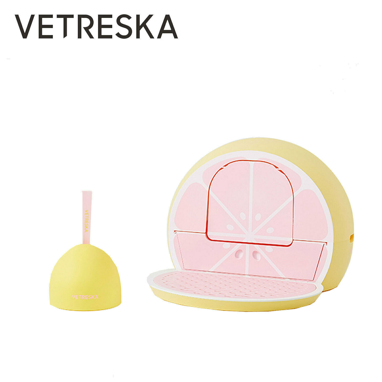 VETRESKA Large Fully Enclosed Cat Litter Box Lift Lid Odour Control Easy Clean K - Picture 9 of 12