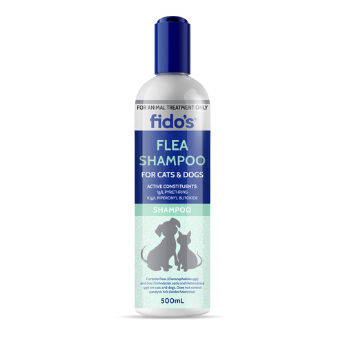 FIDOS FLEA SHAMPOO 500ML Free soap Free postage Fidos
