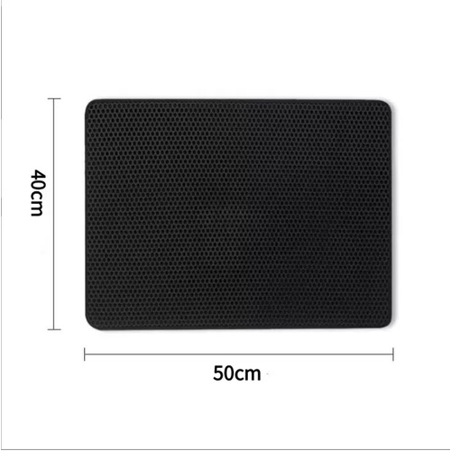 Double-Layer Cat Litter Mat Waterproof Trapper Foldable Pad Pet Rug Home [Choice: 1X Cat Litter Mat 50x40cm]