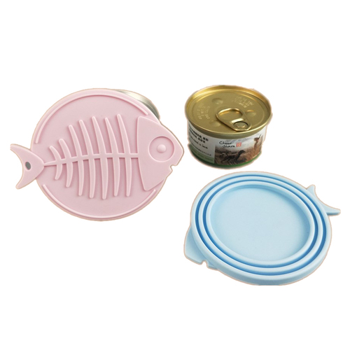 1/2/3pc Pet Food Can Cover Lid  CAT DOG  Pet Tin Silicone Reusable Storage Cap Fish