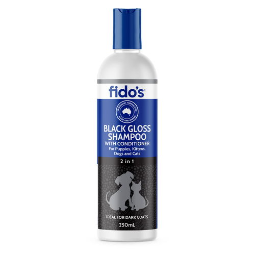 FIDO BLACK GLOSS SPO 250ML Free postage