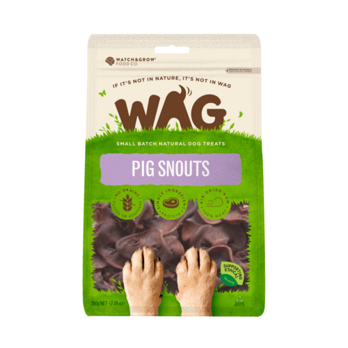 WAG PIG SNOUTS 100% Pig Snout 200G 750G [weight: 750G]