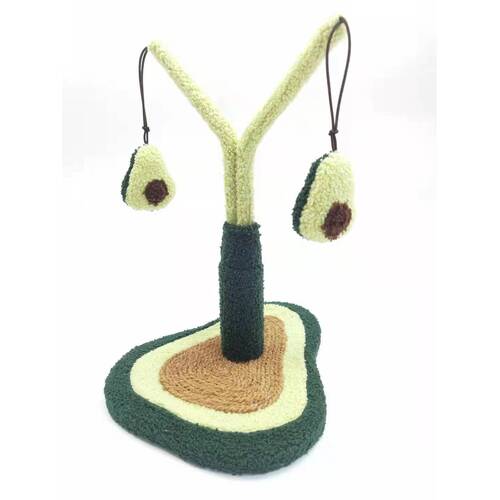 Avocado Scratching Post Toy Cat Kitten Grinding Claw Scratcher Activity Tree