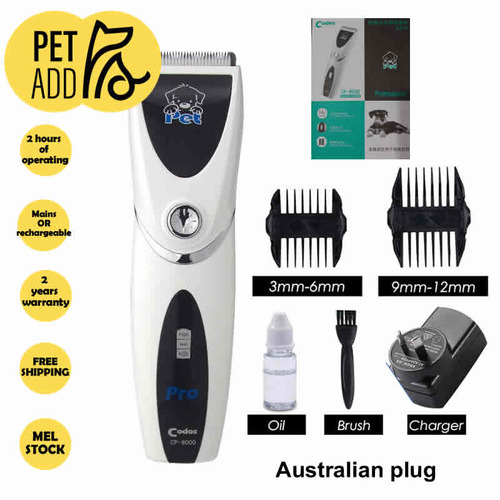 Electric Pet Hair Trimmer Codos Dog Cat Grooming Clipper Shaver Razor AU