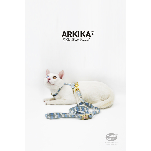Arkika Pet Cat Dog Walking Harness Lead Leash Safety Clip Adjustable Soft Collar