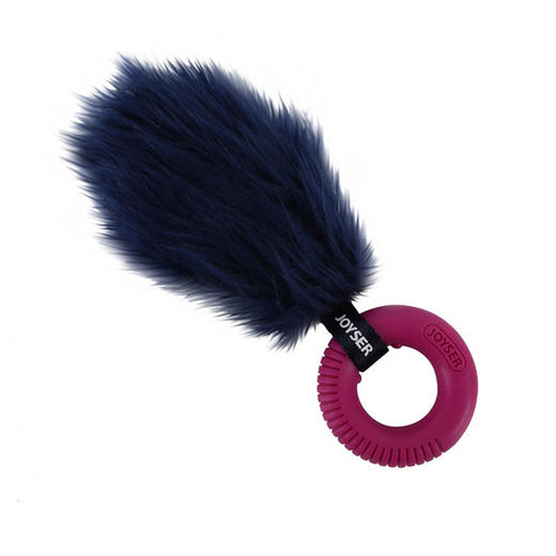 Pet Dog Chew Toy JOYSER PUPPY TAILRING DARK BLUE-PINK