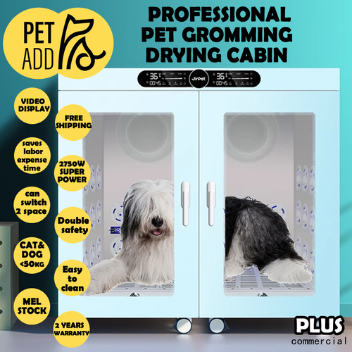 Jirpet Plus Pet Cat Dog Professional Pet Drying Cabinet Drying Box Pet Grooming