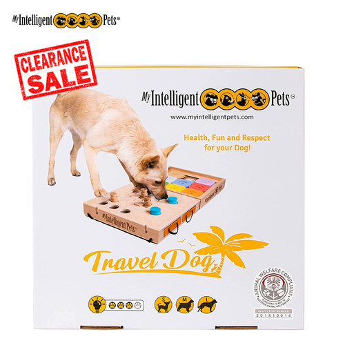 50%off Dog Smart Wooden Interactive Dog Foraging Game Toy 2 in 1 - Travel, Dog gift