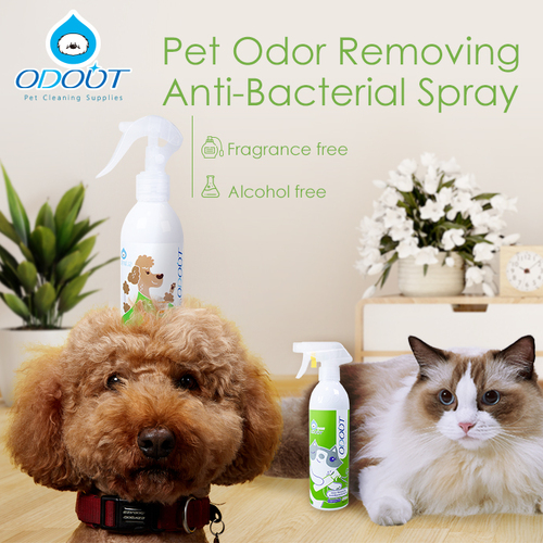 ODOUT Pet Odor Removing Eliminator Anti-Bacterial Spray Cats Dogs 500ml/1L/4L