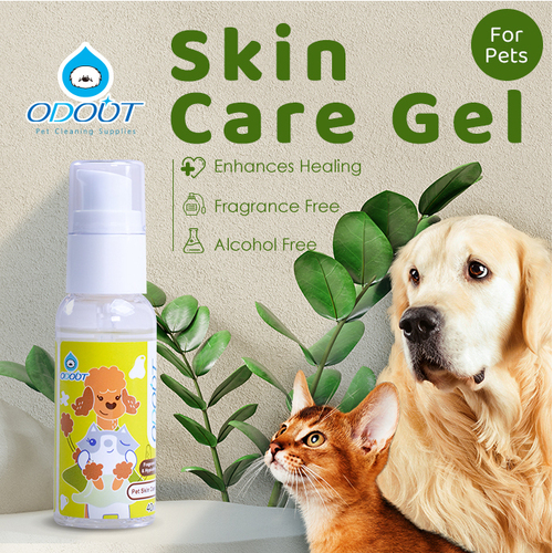 ODOUT Pet Dog Cat Skin Care Gel for Wounds Cuts Burns Itchiness Rashes 40g