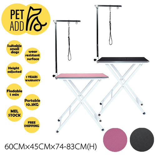 Dog Cat Pet Grooming Salon Table Height Adjustable Anti Slip Vinyl Mat 