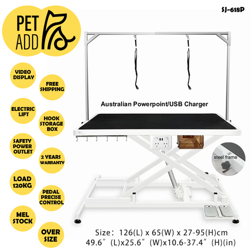 Super Low-Low Pro Electric Lifting Table Dog Pet Grooming AU PETADD