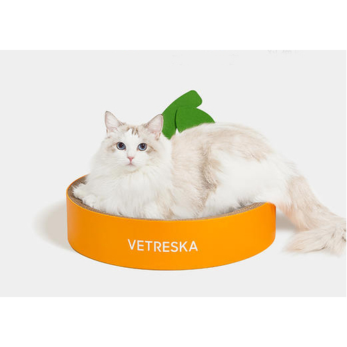 Vetreska Cat Scratcher Round Cardboard Bed Lounge Sofa Pet House Post Board