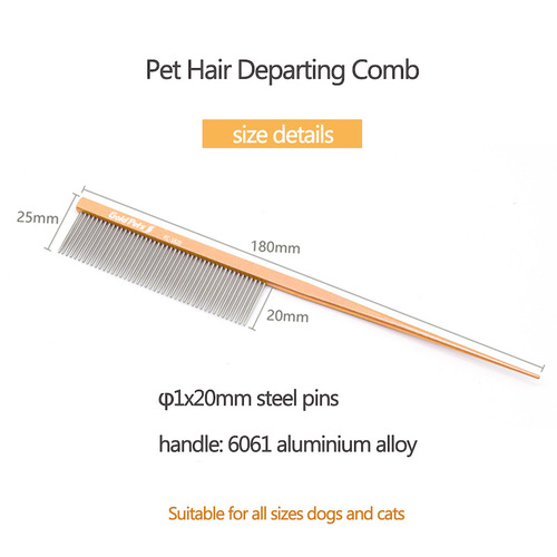 GOLDPETS Professional Pet Tail Comb Dog Pet Grooming