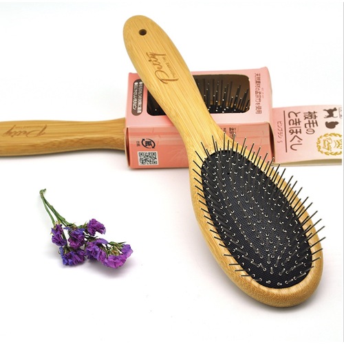 PETIY Air Cushion Bamboo Grooming Brush Pin Bristle Slicker Comb Pet Dog Cat