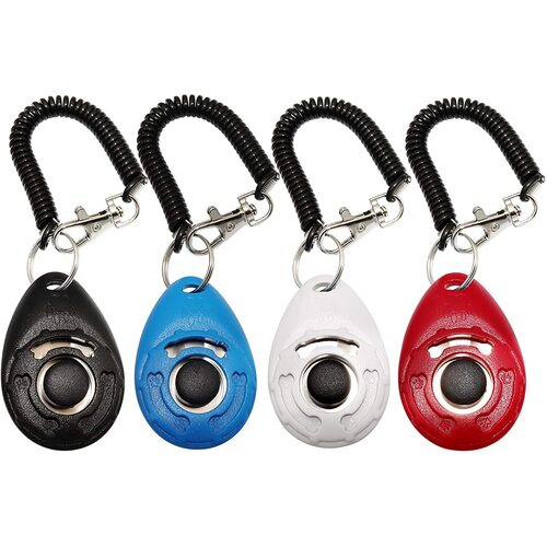 Dog Training Clicker Bottom Wrist Hanger Pet Puppy Clicker Interactive Toy