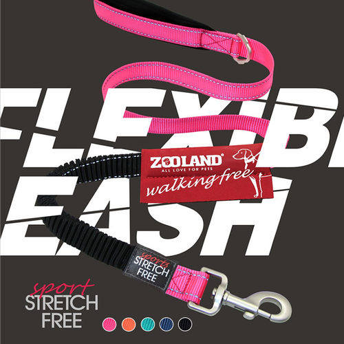 ZOOLAND Pet Dog Leash Leads With Shock Absorbing Bungee Comfortable 120cm